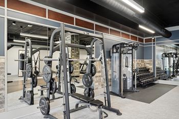 Crossfit-style gym with outdoor workout area
